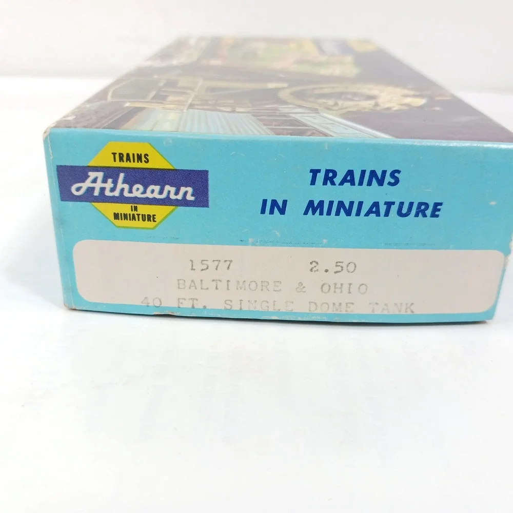 Athearn 1577 Baltimore & Ohio 40 Ft Single Dome Tank Car HO Scale Black B&O X409